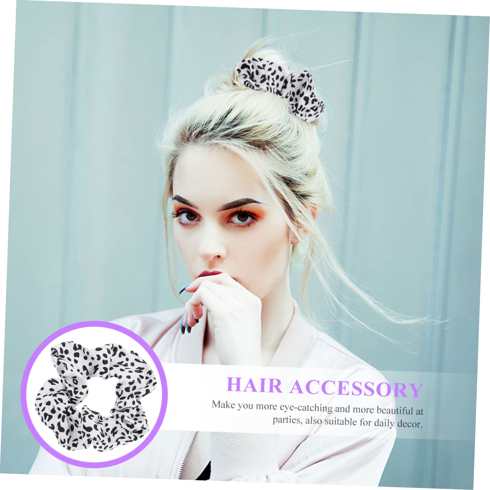 50stücke Haargummis Im Kuhmuster Elegante Haarbänder Für Pferdeschwanz Modische Haaraccessoires Für Alltag Und Partys Weich Und Langlebig Für Damen Und Mädchen
