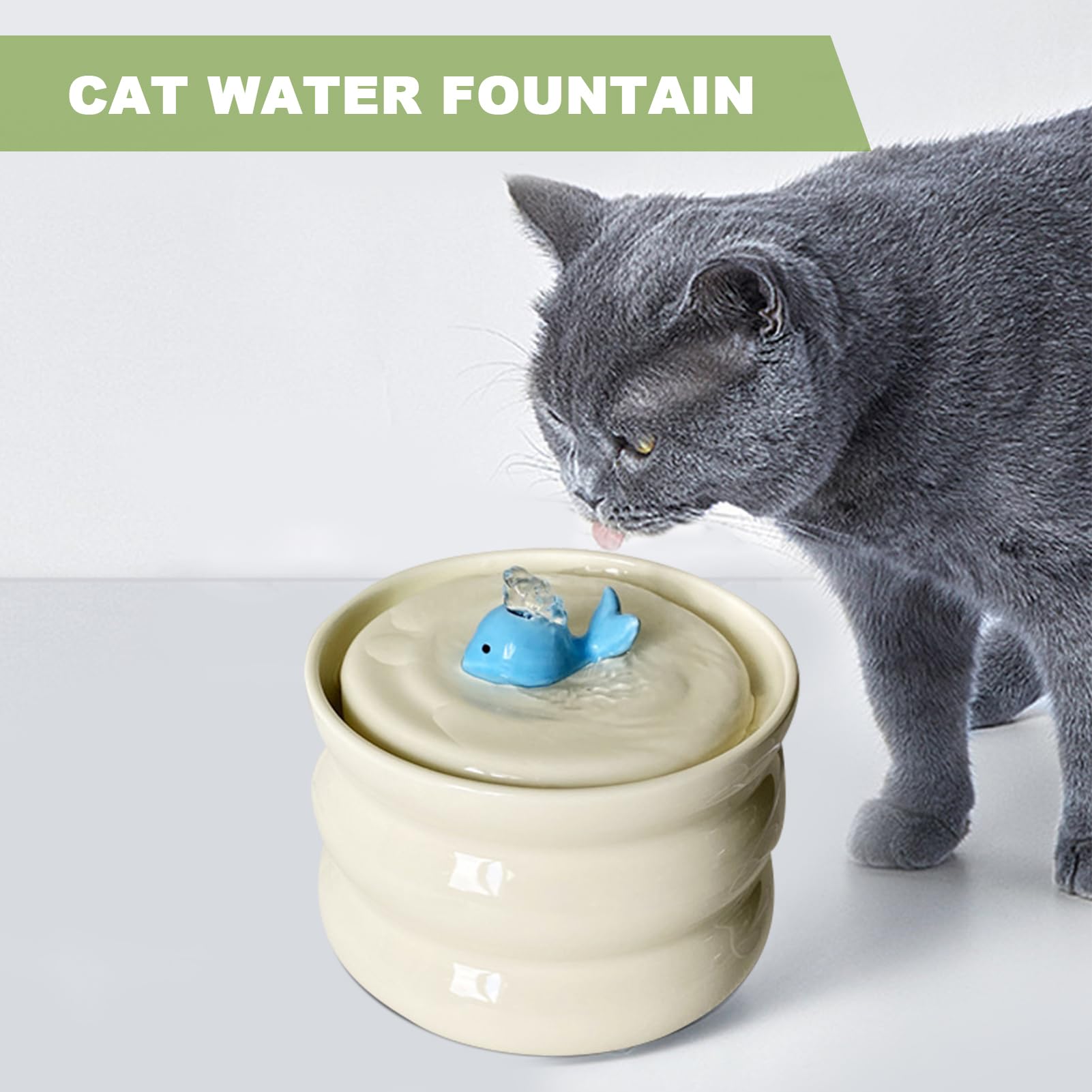 Fontaine pour Animaux de Compagnie, Fontaine pour Chats, Distributeur | d'eau pour chiens - filtrage à faible bruit et à 3 couches, distributeur d'eau pour animaux domestiques silencieux pour chien