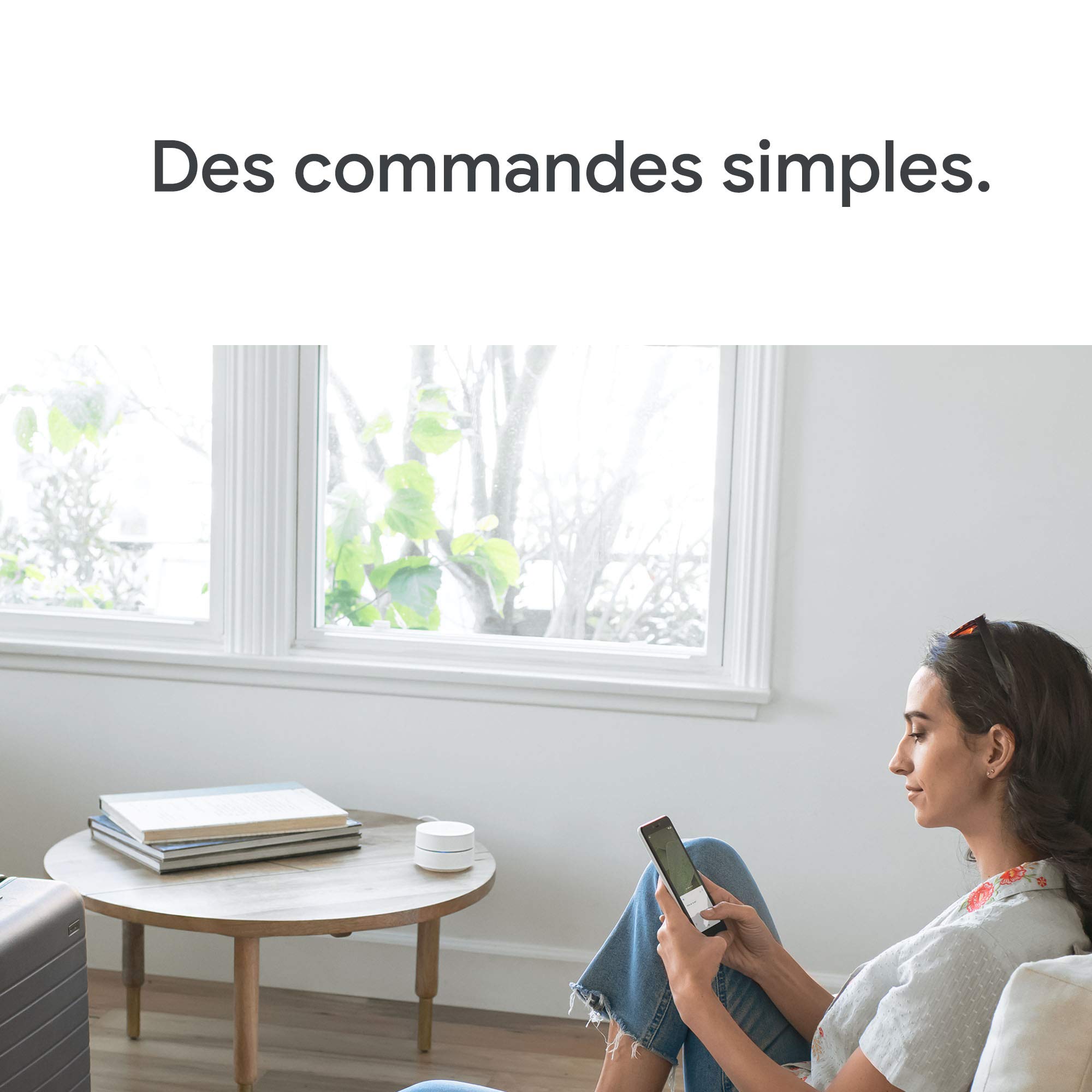 Google Wi-FI - Routeur Wi-Fi Maillé - Couverture jusqu'à 85 m² par Point