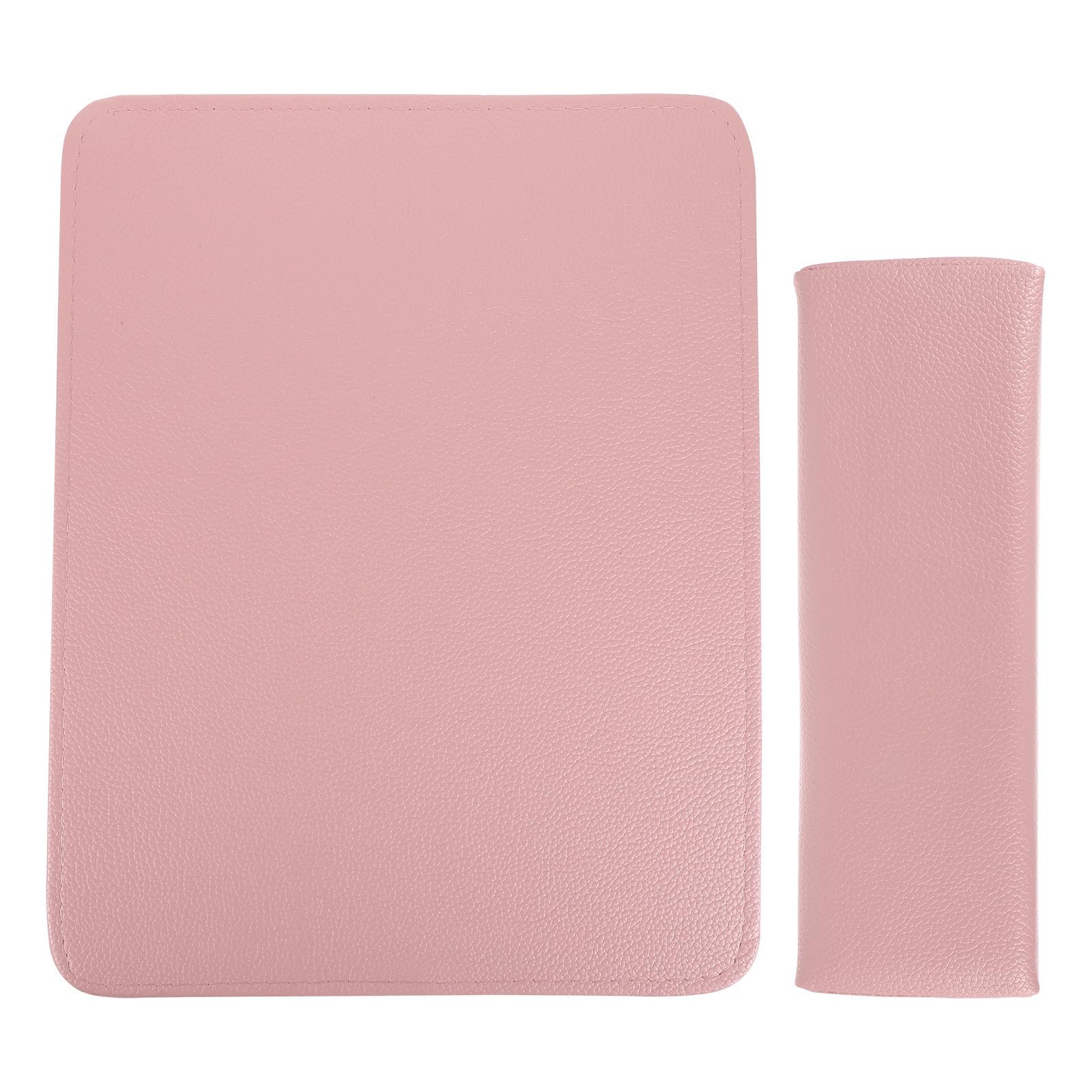 2 Piezas Reposamanos para Manicura Soporte Cómodo, Pu, Rosa