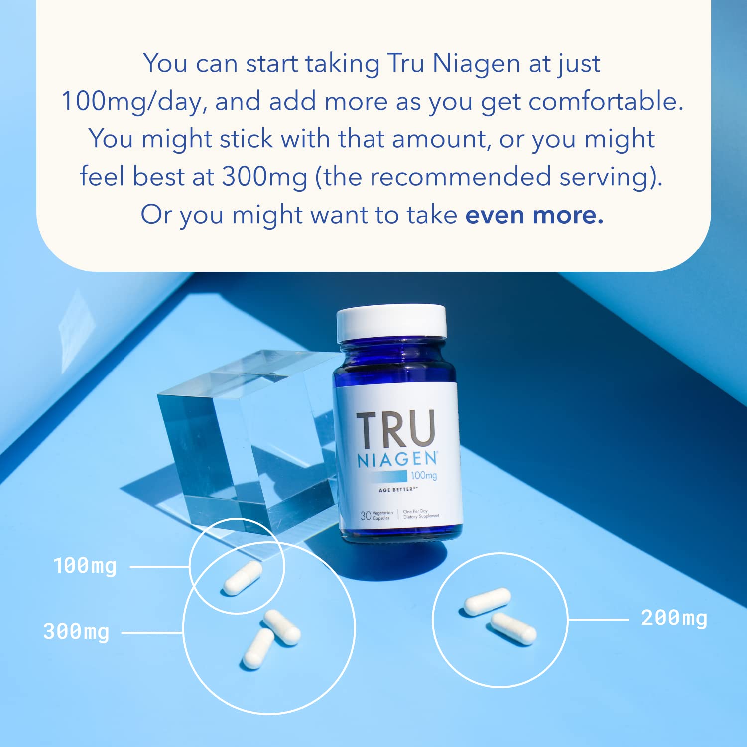 Buy TRU NIAGEN 100mg Introductory NAD+ Boosting Supplement Patented