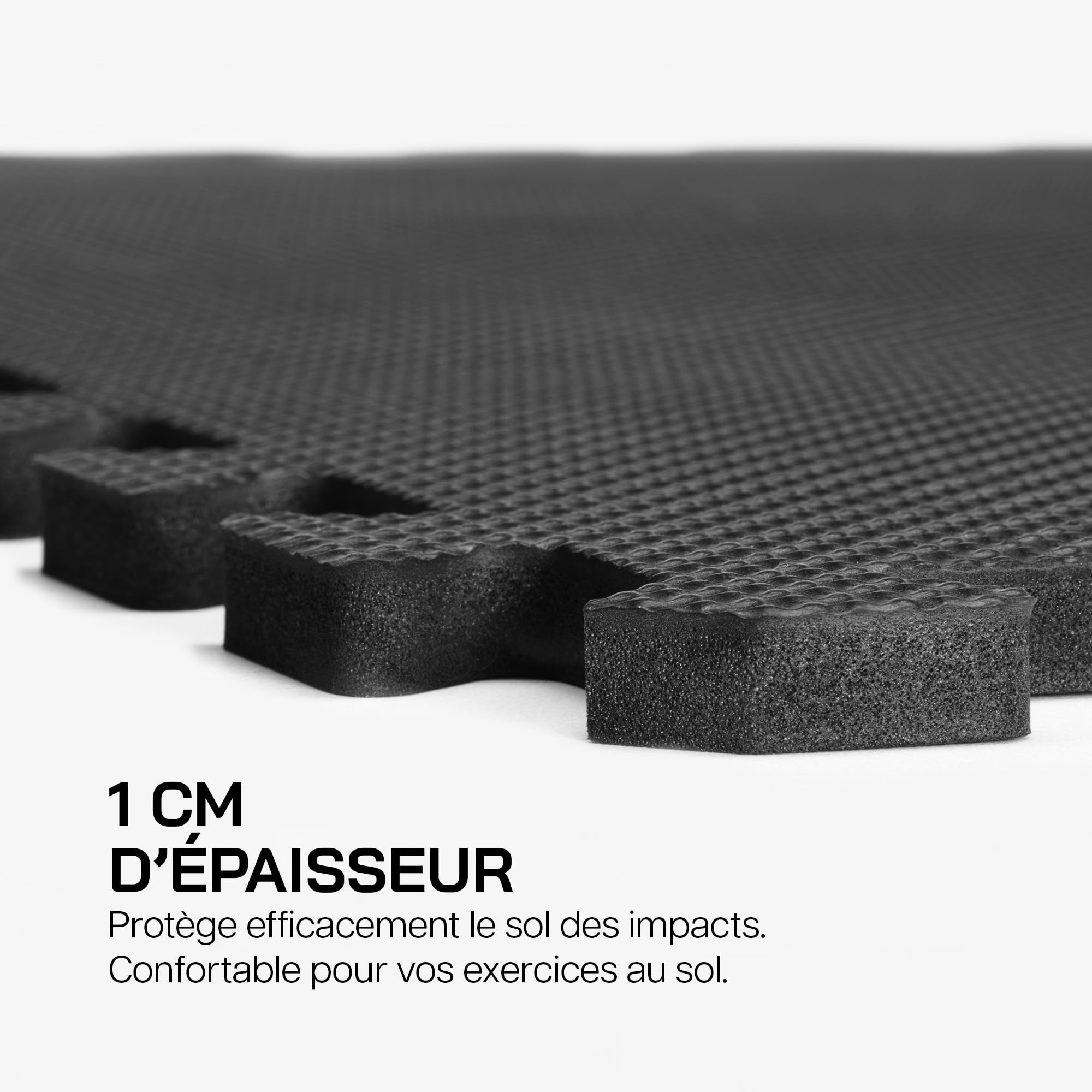 ERIC FLAG Tapis de Sol Sport Antidérapant | 6 Dalles Modulaires + Bordures, Grande Surface 178x120x1cm (2,13 m²), Mousse EVA sans BPA | Protection Sol, Amortissant, Home Gym, Musculation, Garage