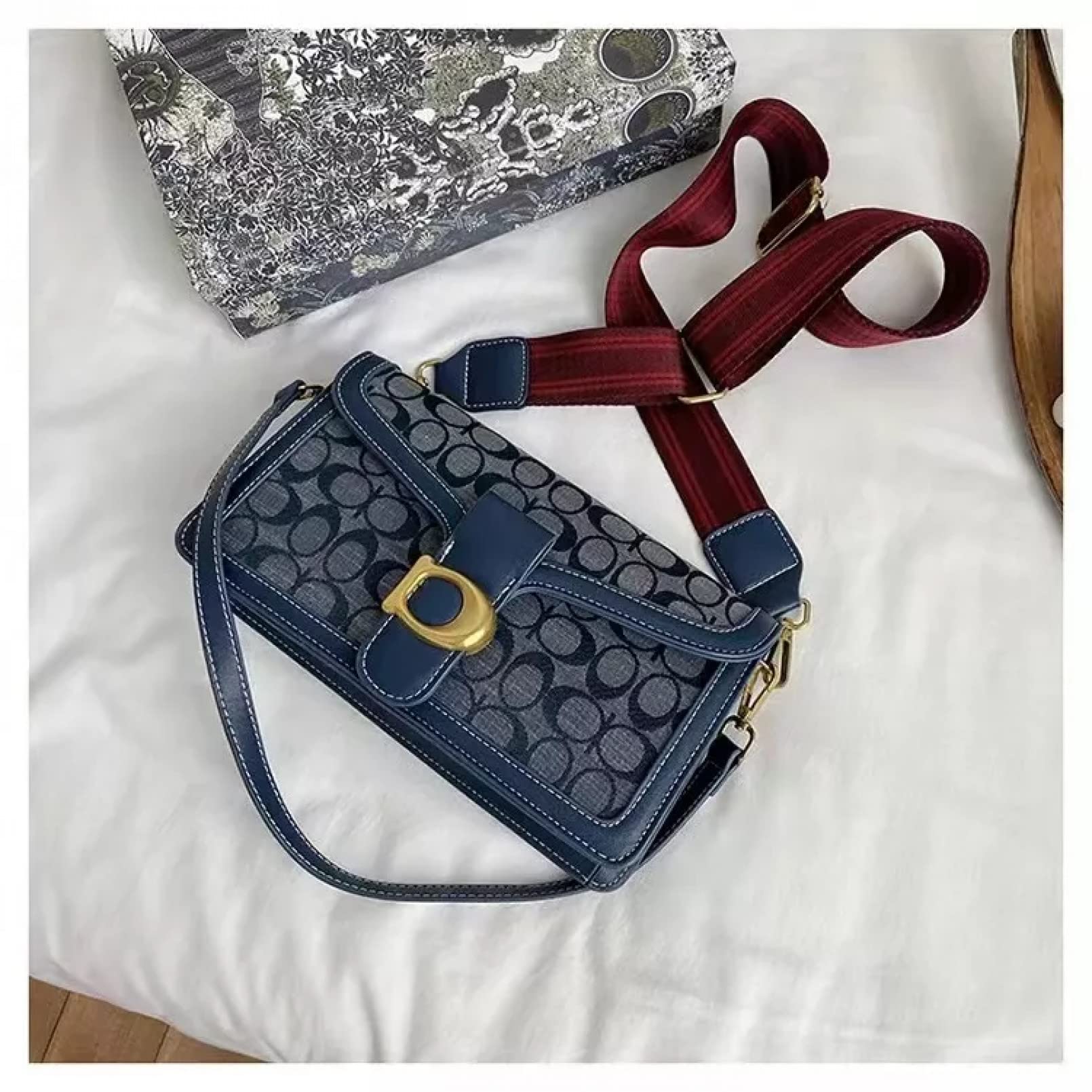 BAJIE borsa donna mini Mala Tabby Denim Bolsa Multifunzionale Crossbody Bolsa De Ombro