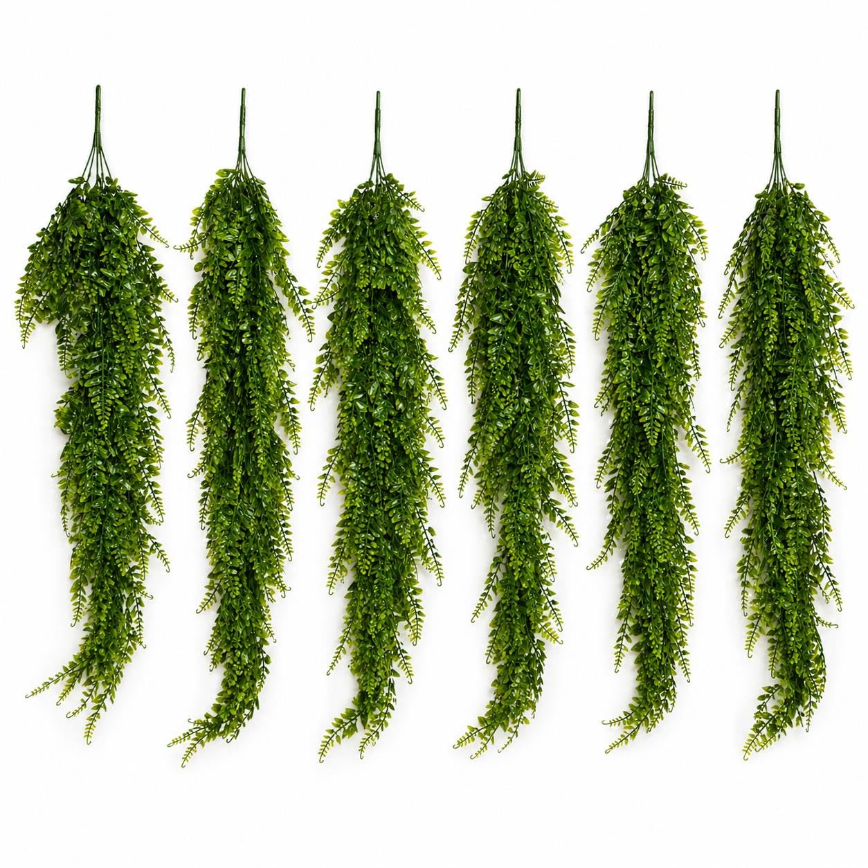 Multipack Leaf Design Artificial Hanging Plants