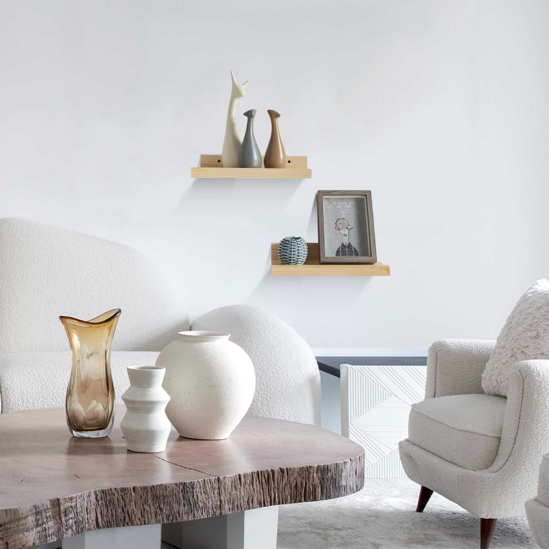 Z metnal Wooden Floating Shelves - Image 2