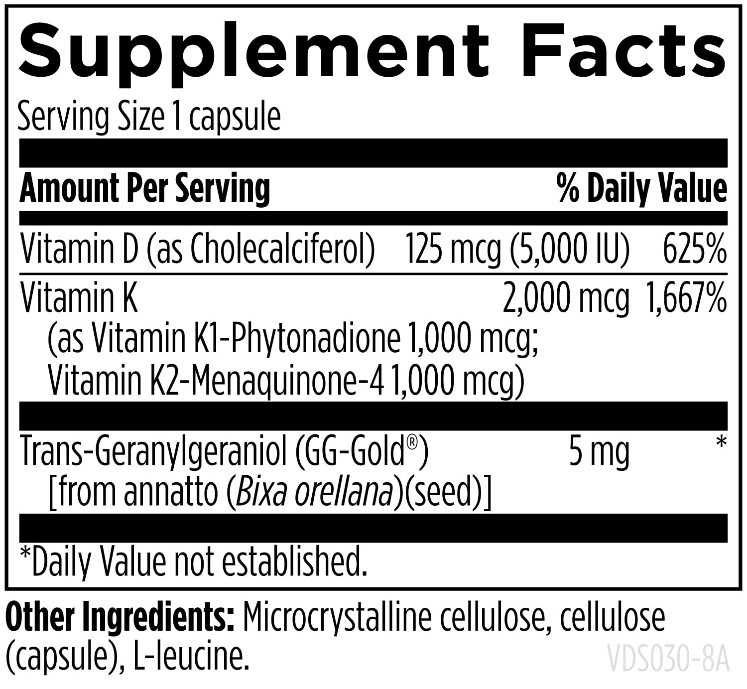 Designs for Health Vitamin D Supreme, D3 + K2 Enhanced, 30 Capsules — Amazon image 5