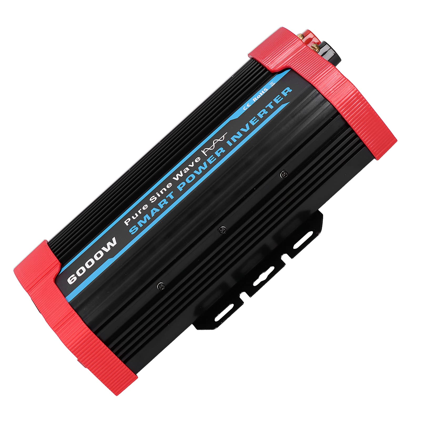 Inverter di potenza di picco 6000W continuo/12000W, convertitore DC 12V a 220V-240V AC 4 Ventole di raffreddamento integrate, inverter universale a onda sinusoidale pura per veicoli 12V