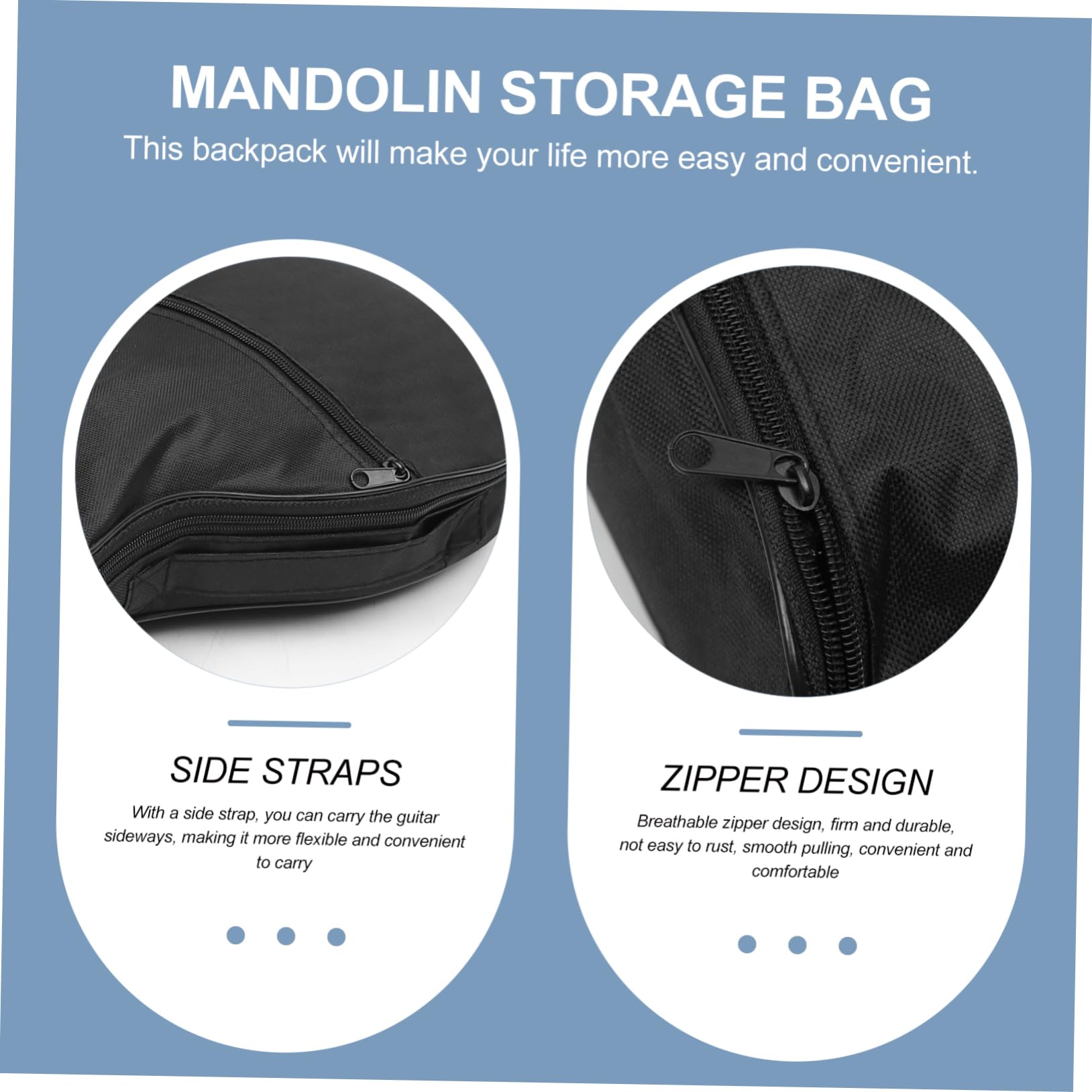BESPORTBLE 1pc Thickened Mandolin Backpack Durable Lightweight Carry Bag for Mandolin Design for Enhanced Protection for Transporting String Instruments Portable Shoulder Gig Pouch