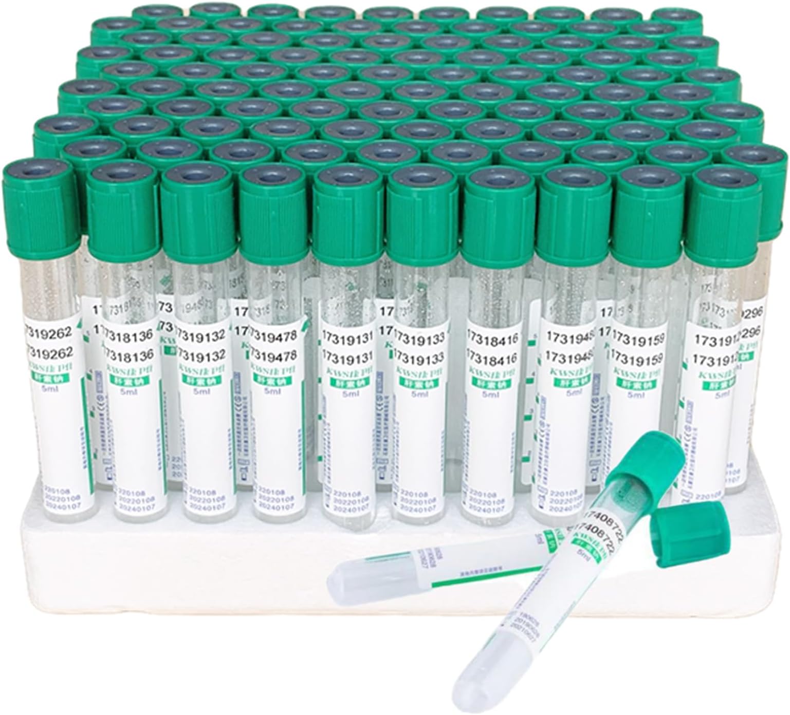Blood Collection Tubes, Disposable Heparin Anticoagulant for Laboratory Sample Collection, Ideal for Medical Testing and Diagnostics