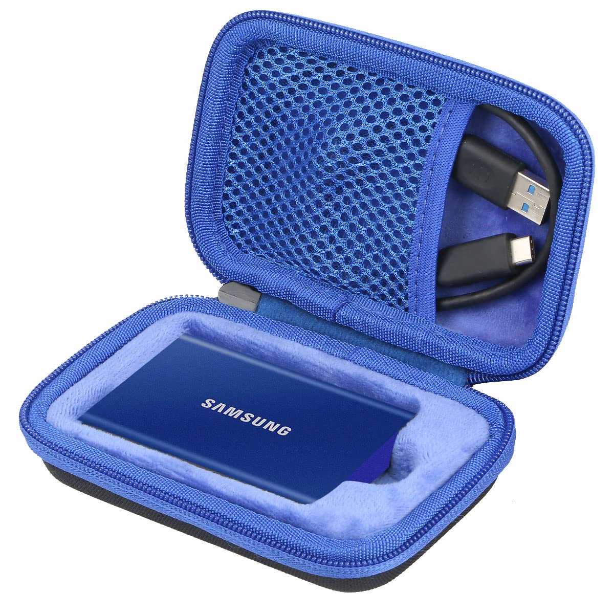 co2CREA Twarde etui do Samsung T7 Touch / T7 Portable SSD 500 GB 1TB 2TB case etui ochronne