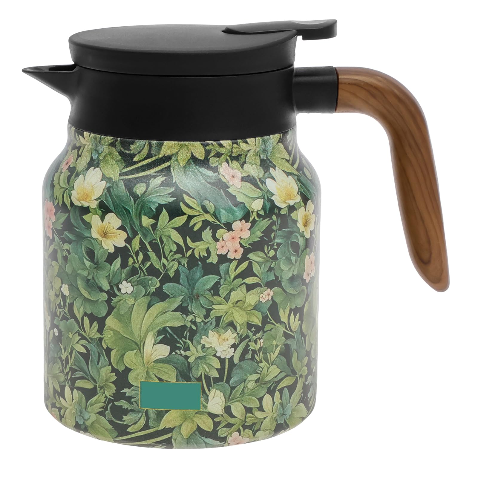 Thermal Coffee Carafe Jugs Stainless Steel Double-Walled Vacuum Insulated Coffee Pot with Handle and Built in Infuser Vacuum Jug Tea Kettle for Juice, Milk, Tea, Water(Green)