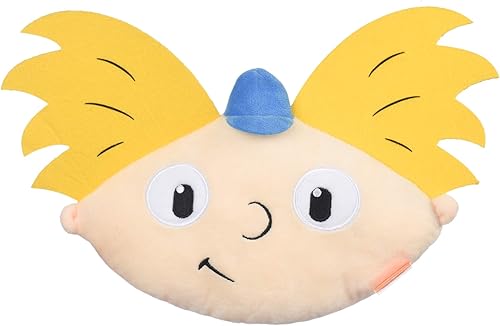 Miniatura 7 de Nickelodeon for Pets Hey Arnold Gerald Figura de peluche para perro, juguete mediano de tela suave de 9 pulgadas, juguete de felpa marrón y rojo