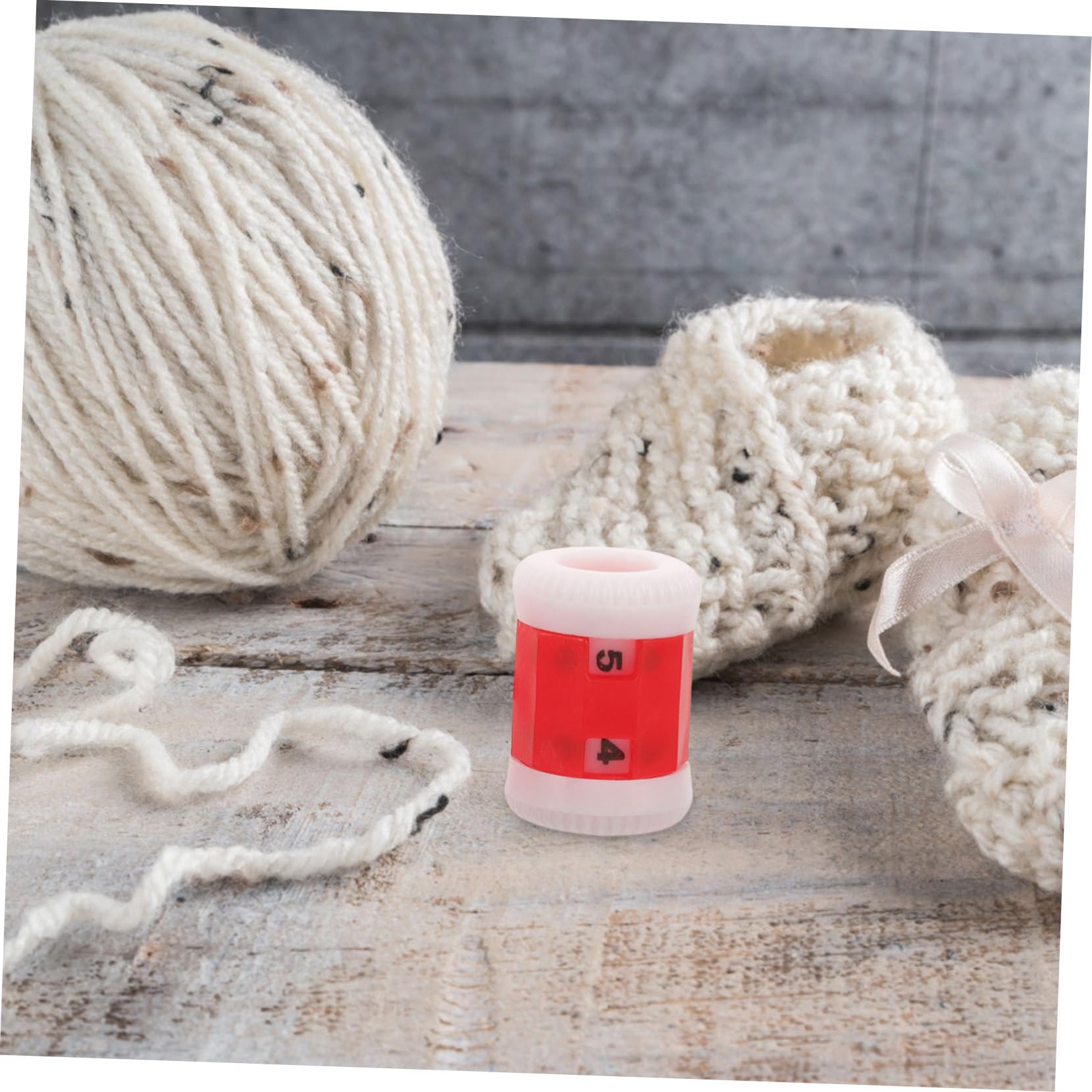 SEWACC 100 Stk Diy Häkeltheke Nadelstrickzähler Häkeltheke Für Flexible Stricktheke Flexibler Stichzähler Diy Stricktheke Maschenzähler Zum Stricken Plastik Rot