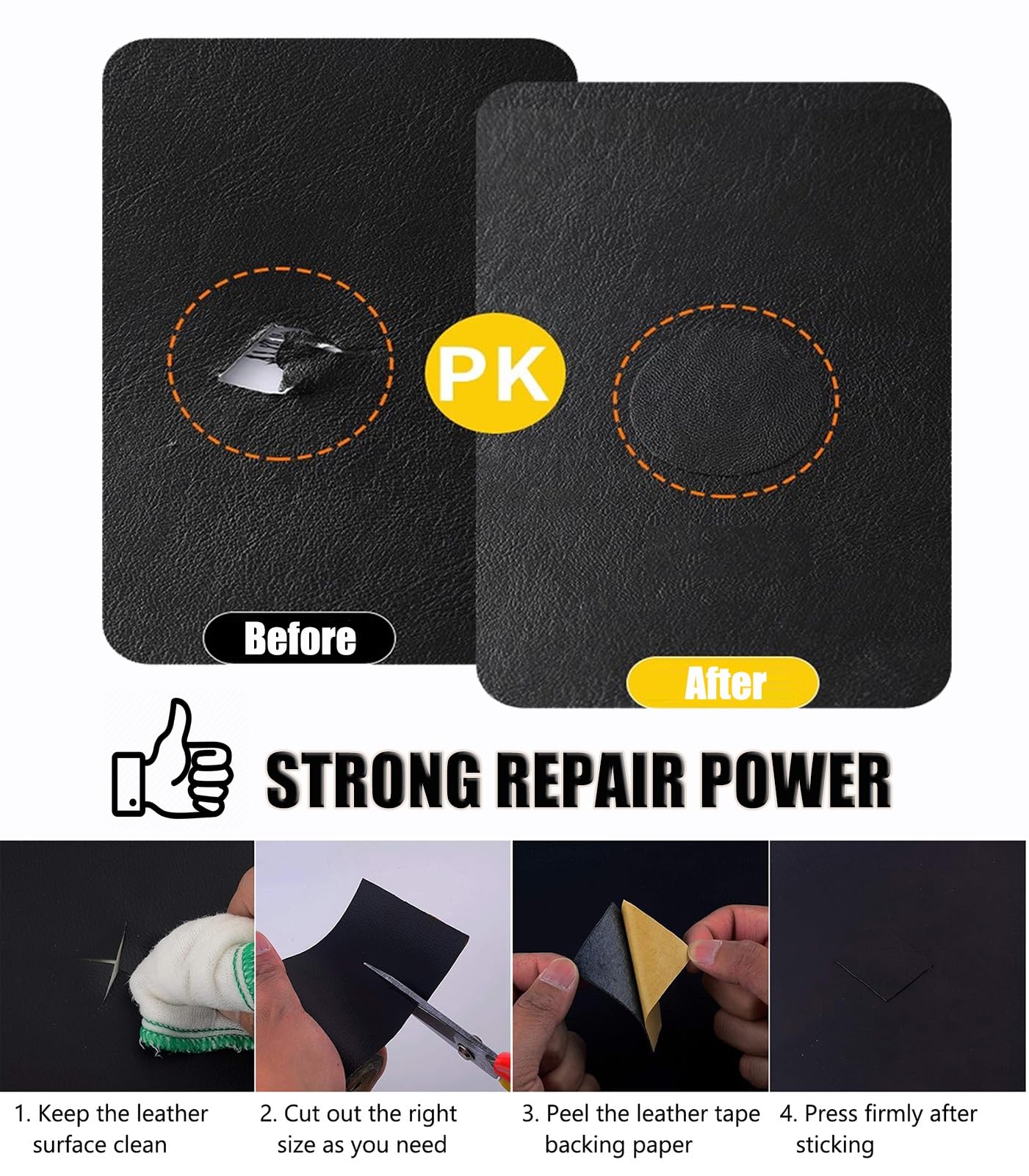 Leather Repair Patch Szybka Naprawa Mebli Wodoodporne, Samoprzylepne Łatki Ze Skóry PU, Imitacja Liczi Na Sofę, Krzesło, Fotel Samochodowy(70x300cm/27.56x118.11inch)