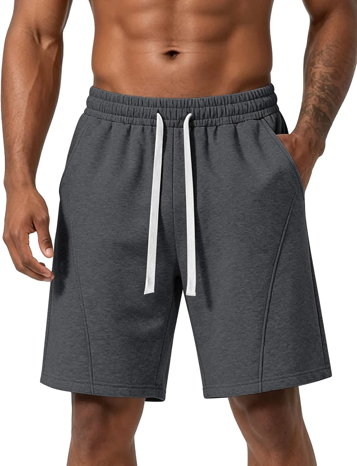 Ugerlov 2026 Men's Baggy Fleece Sweat Shorts 7" Cotton Summer Athletic Casual Shorts with Pockets