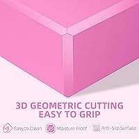 Vista 3 de 1 paquete de bloques de yoga de espuma grandes de 9 x 6 x 4 pulgadas, bloque de pilates resistente, bloque de entrenamiento, ladrillo de yoga