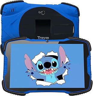 Tablet for Kids Tablet 10 inch with Case Included, Tablet for Toddlers Tablet 10 inch Children Tablets for Kids Android Tablet 3GB 64GB with WiFi Dual Camera Learning Games for Boys Girls (Blue)