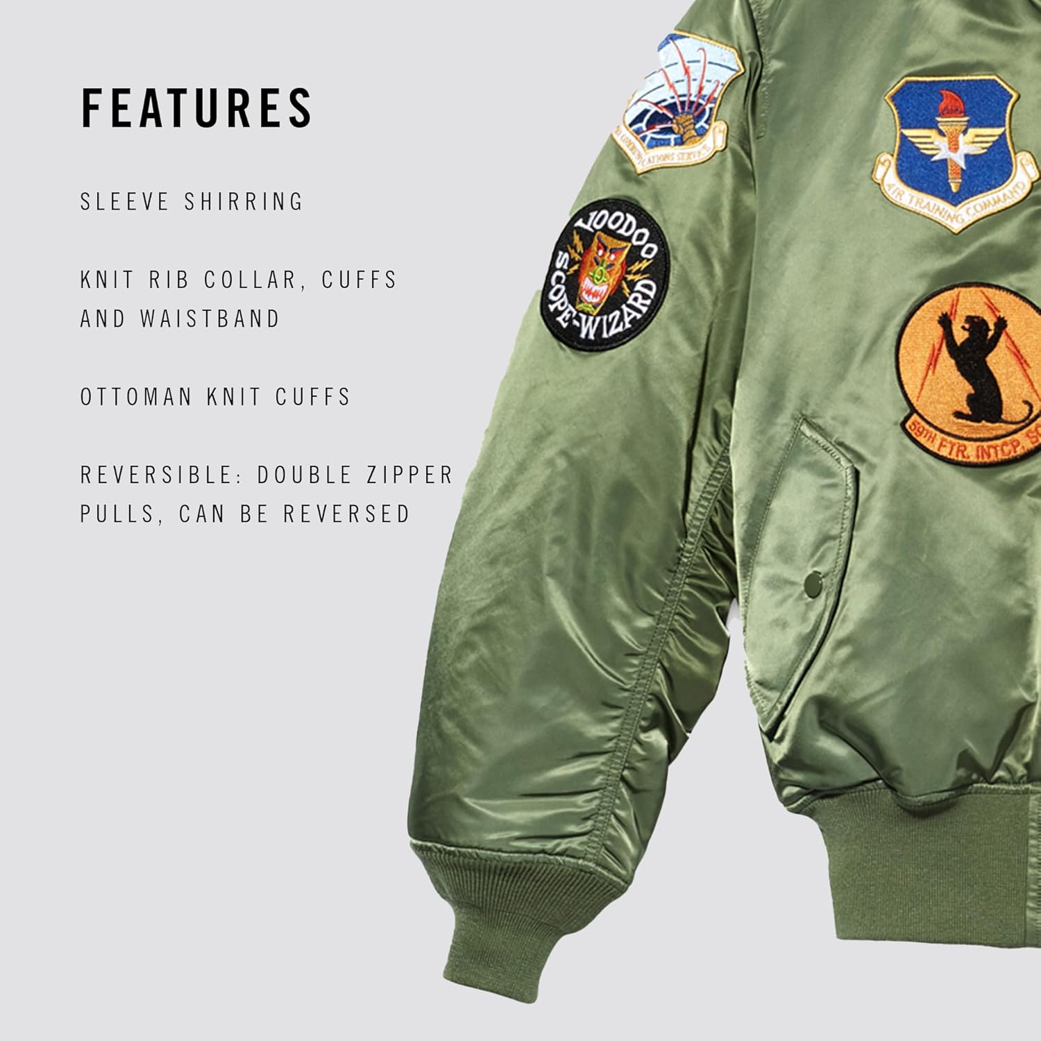 Alpha Industries Men's Squadron MA-1 Flight Jacket