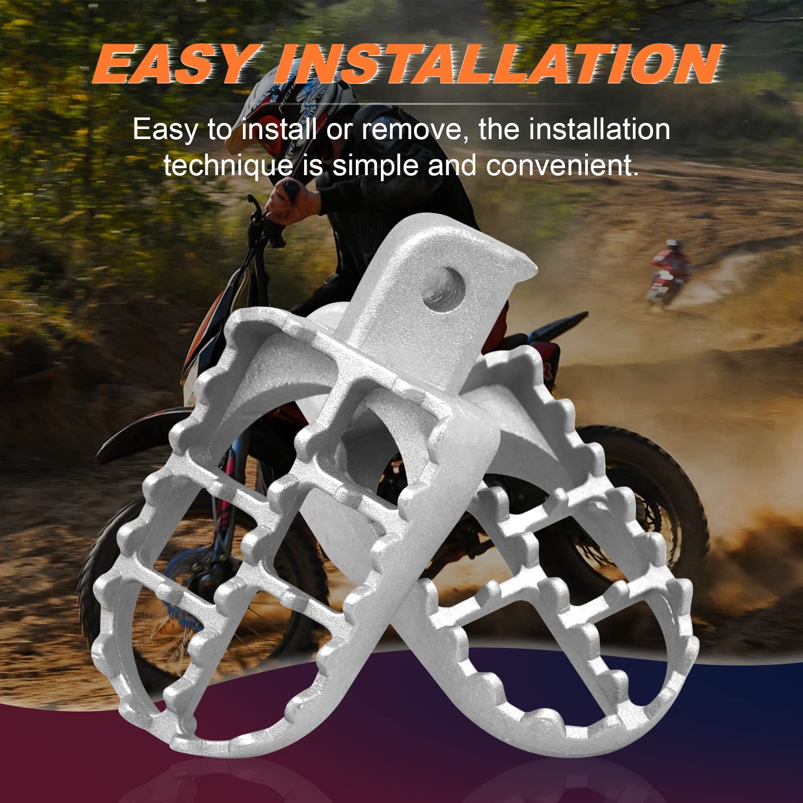Pioli Pedane In Alluminio Per Moto Honda XR50R CRF50 CRF70 CRF80 CRF100F - Pit Bike