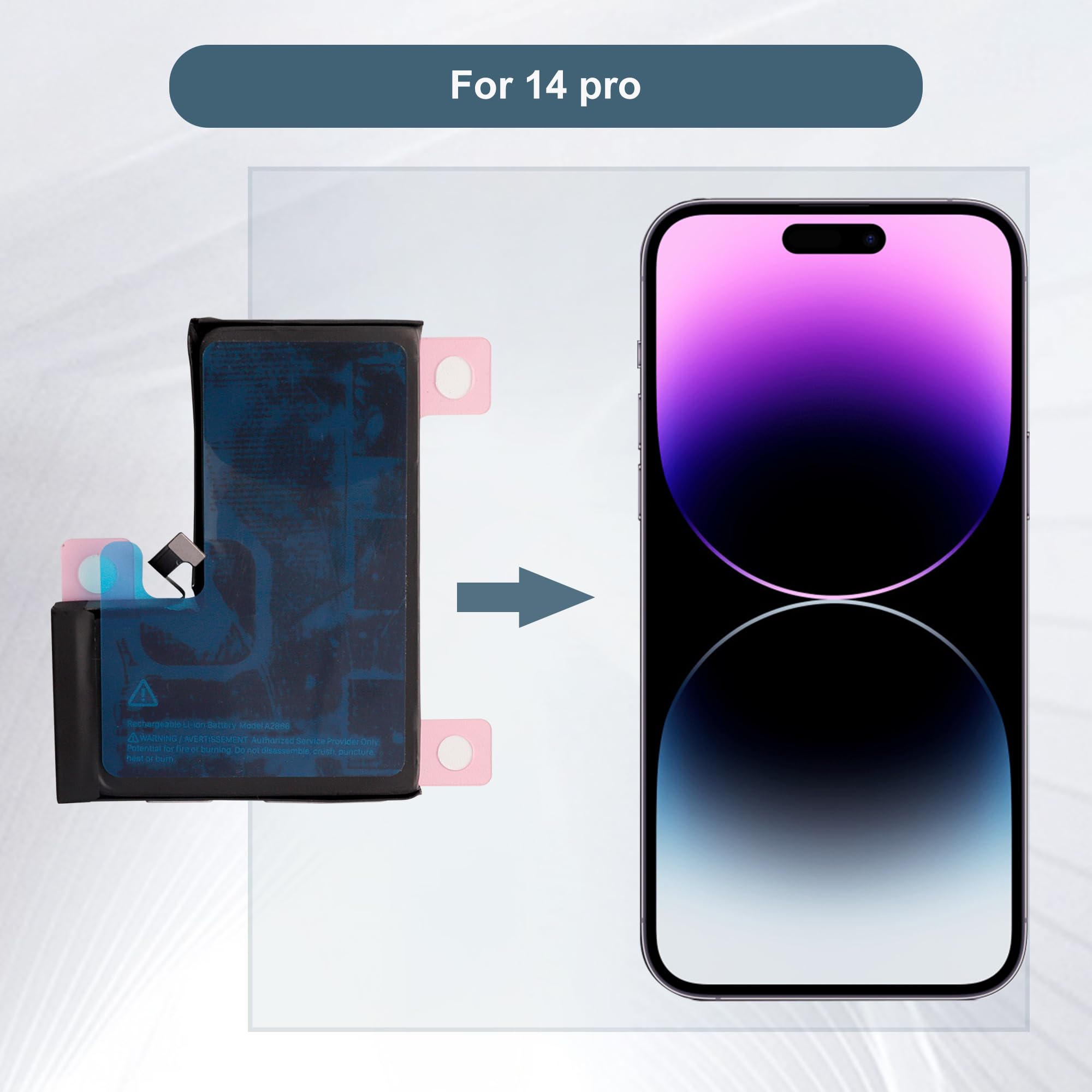 Amazon.com: E-YIIVIIL Replacement Battery A2866 Compatible with