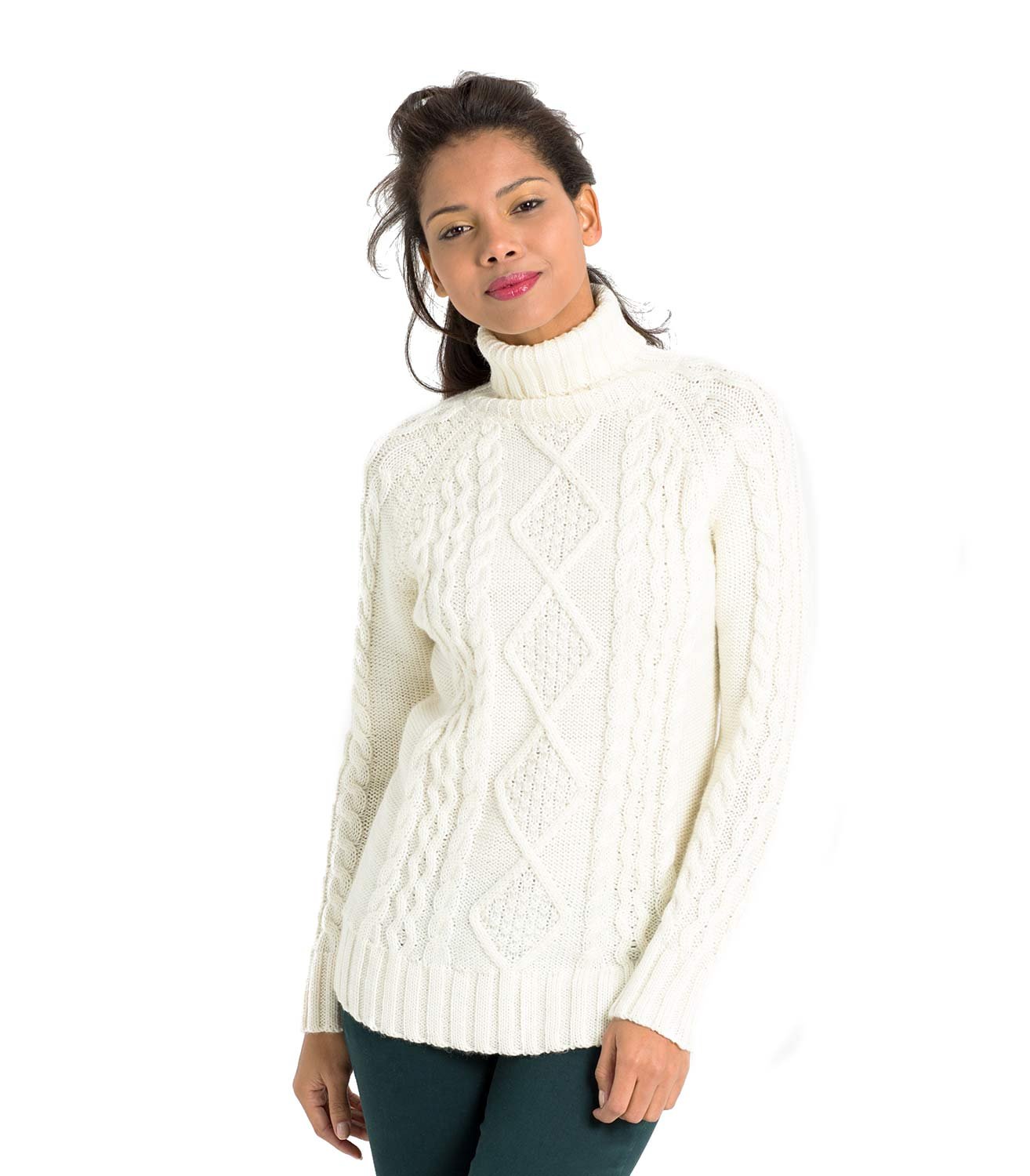 woolovers aran cardigan