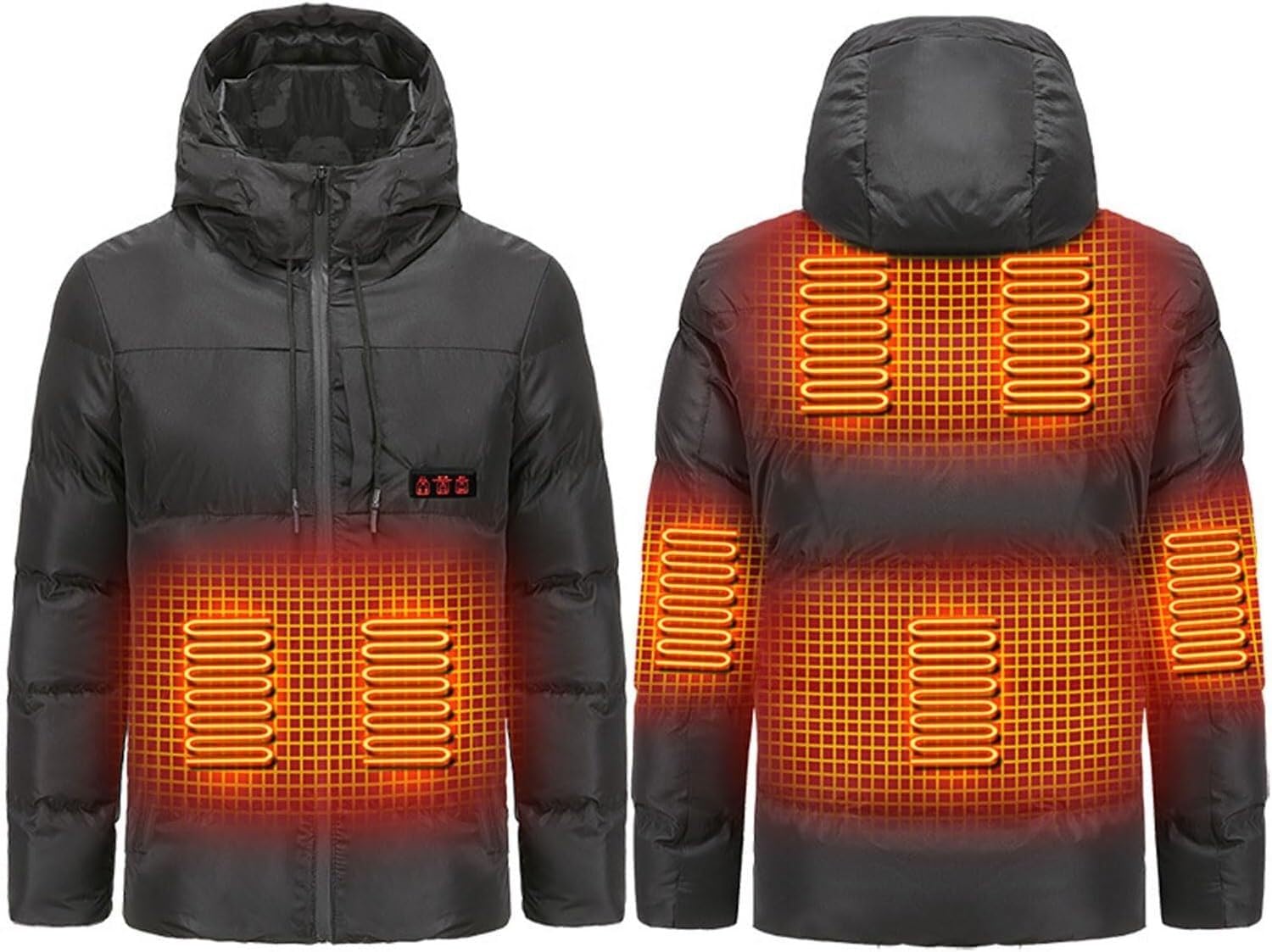Chaqueta térmica de hombre eléctrica contra el viento frío en invierno