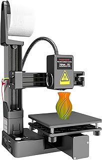Mini imprimante 3D 100 x 100 x 100 mm avec Plateau Amovible - Compatible PLA/TPU, Plug & Play pour débutants, Design Compact, Impression Via USB/Carte SD (Prise UE)
