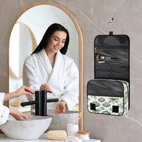 Miniatura 7 de Fun Christmas Style Toiletry Bag for Women, Travel Makeup Organizer with Hanging Hook, Traveling Cosmetic Bags for Toiletries Accessories