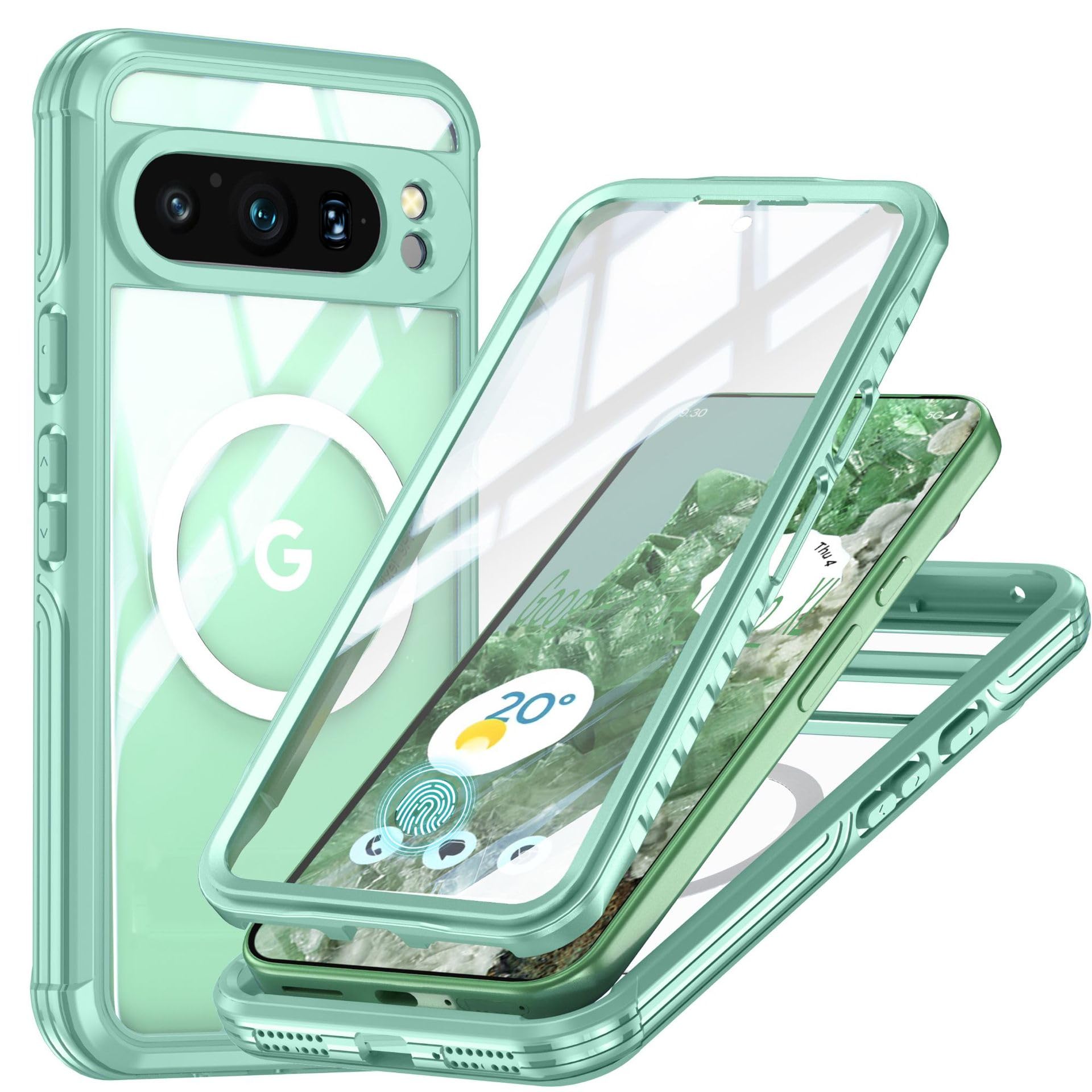 Amazon.co.jp: Pixel 9 Pro XL ケース ワイヤレス充電対応 軽量 前後 