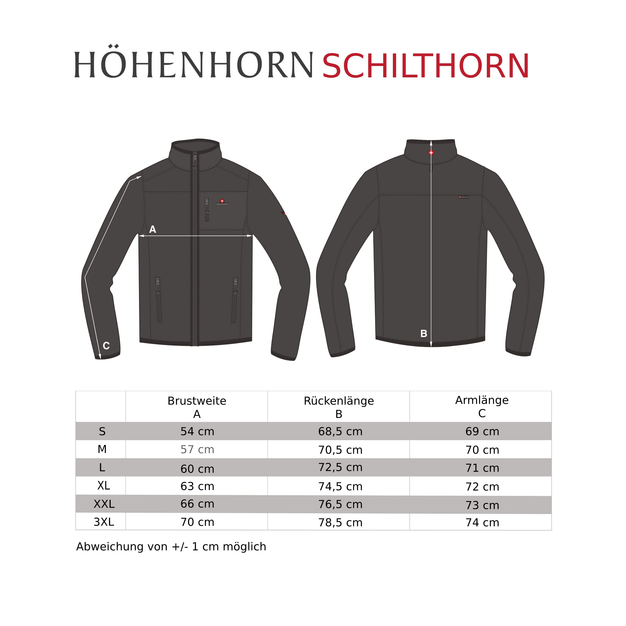 Höhenhorn Niessen Chaqueta Softshell para Hombres Función Outdoor Resistente al Agua