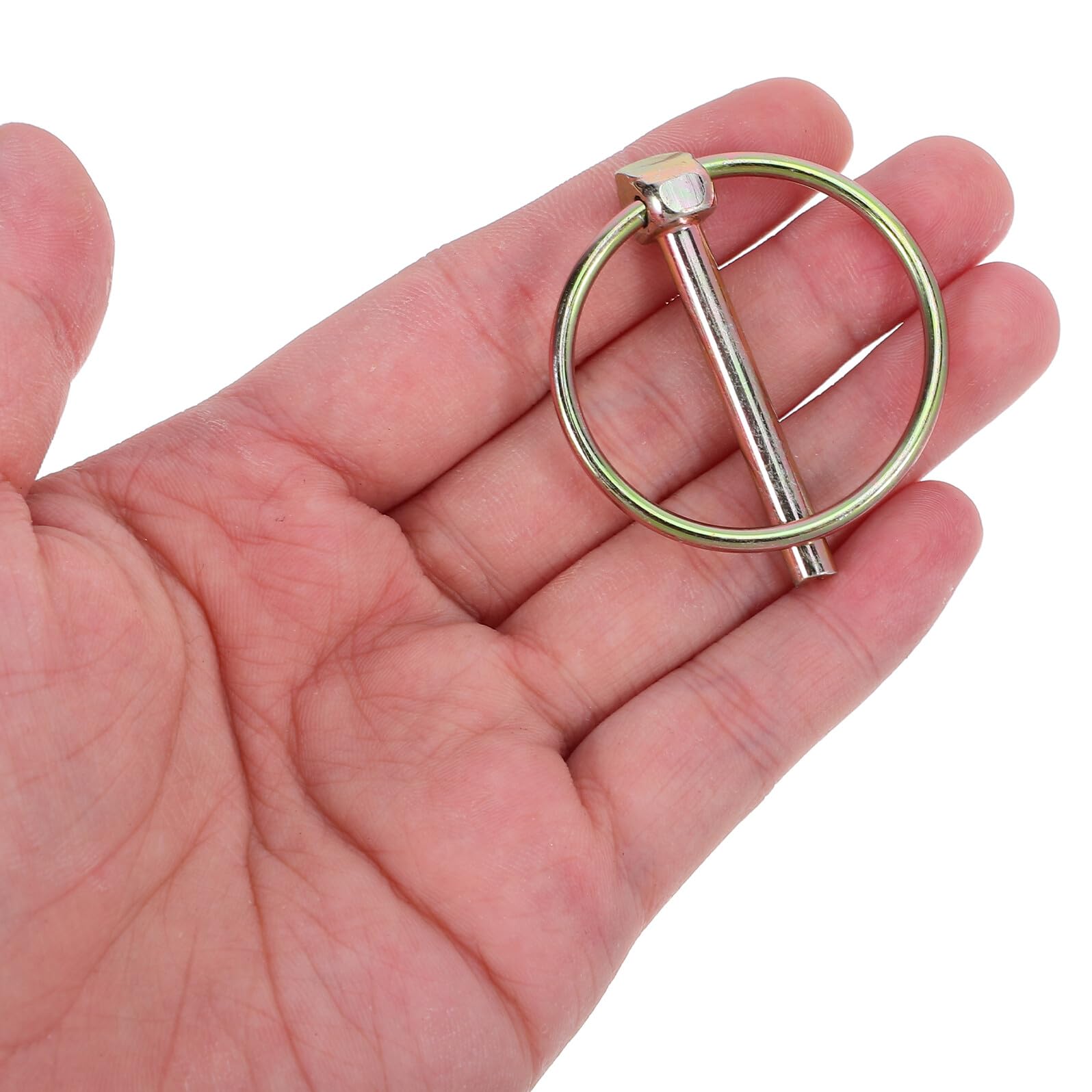 Perno di Bloccaggio per Rimorchio da Giardino e Agricolo Blocco a Filo Set da 50 Pezzi in Acciaio al Carbonio Resistente Perni di Sicurezza Molla per Fissaggio Rapido e Uso