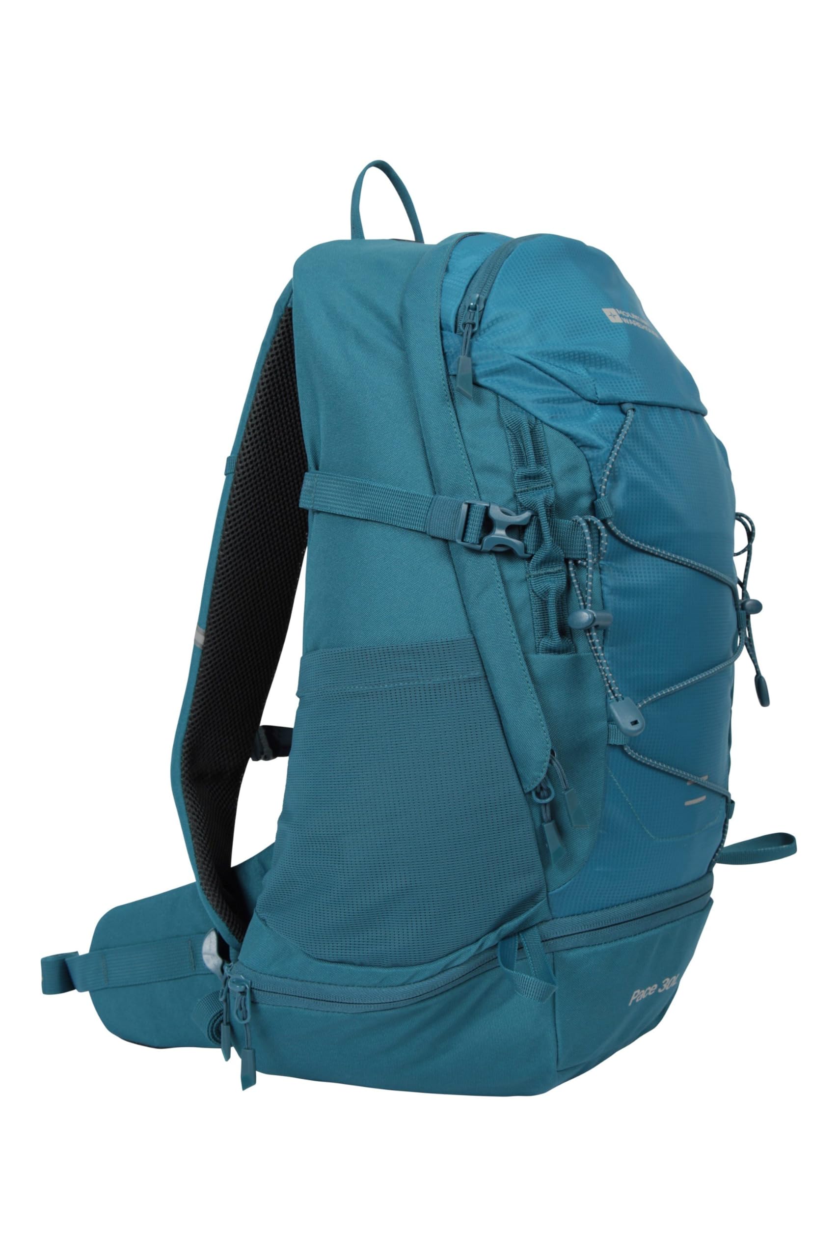mountain warehouse Pace 30L Rucksack - Hydration Compatible Backpack, Airflow Back System Rucksack, Packaway Rain Cover - For Travelling, Camping, Hiking-picture-10