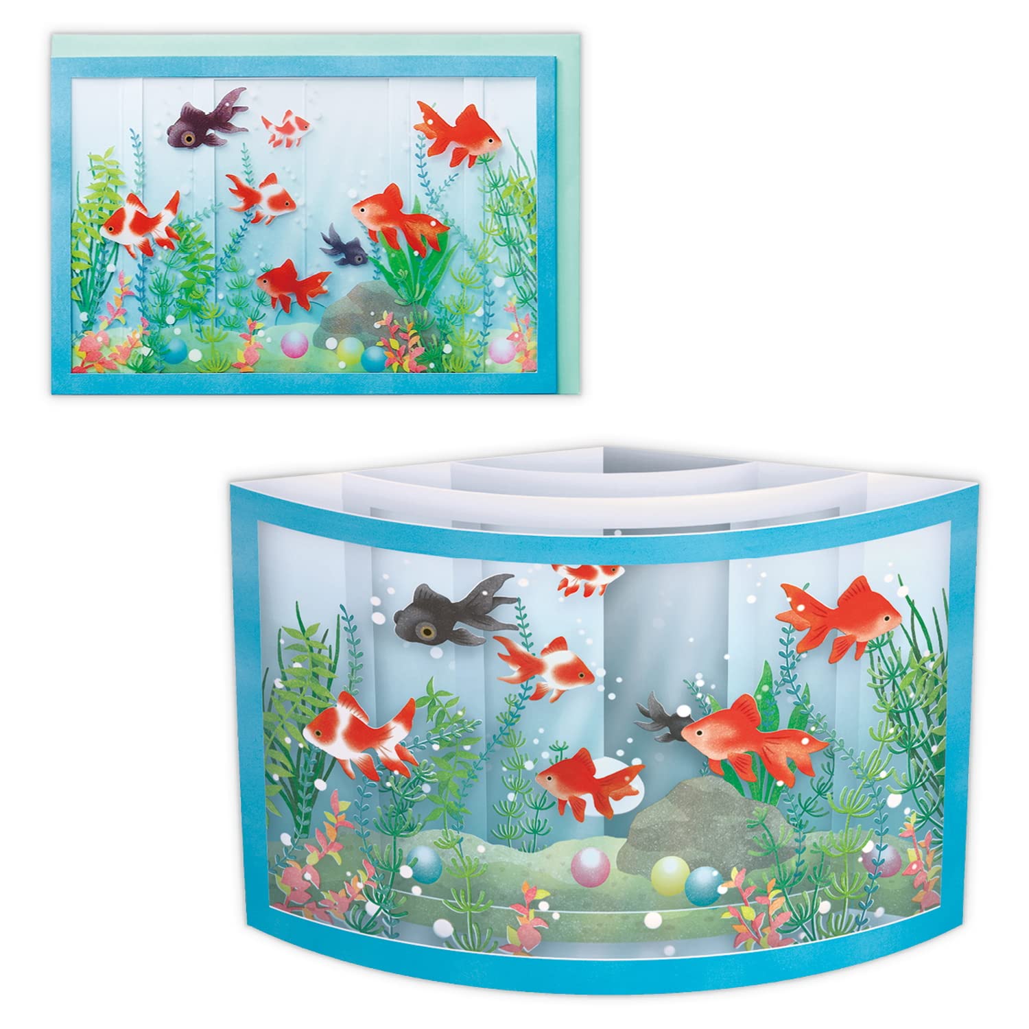 Amazon | ホールマーク サマーカード ポップアップ 立体 金魚