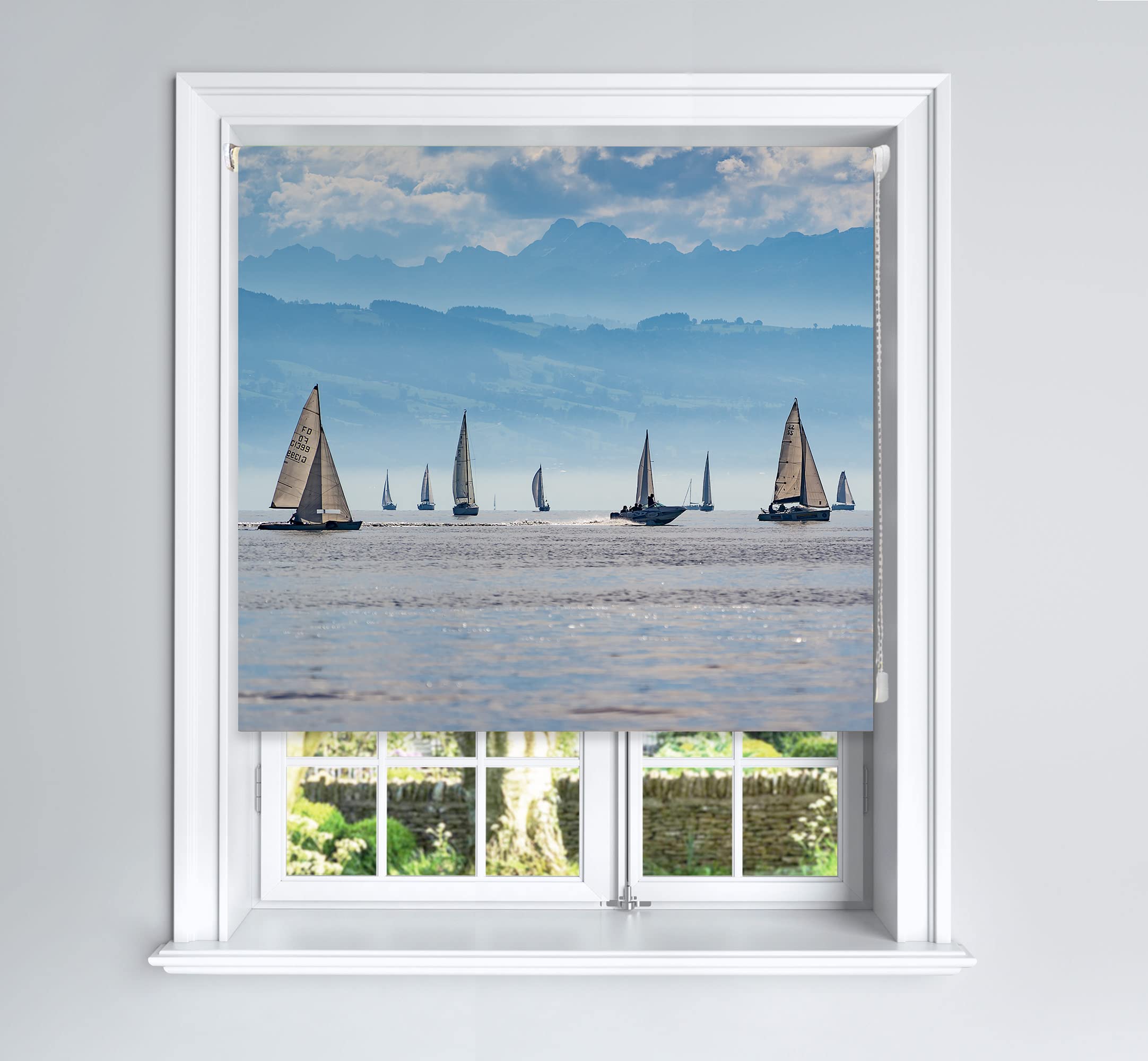 B&Q -  Photographic Blackout Roller Blinds For Bedroom Windows(150 X 140 Cm)Scenic Sailing