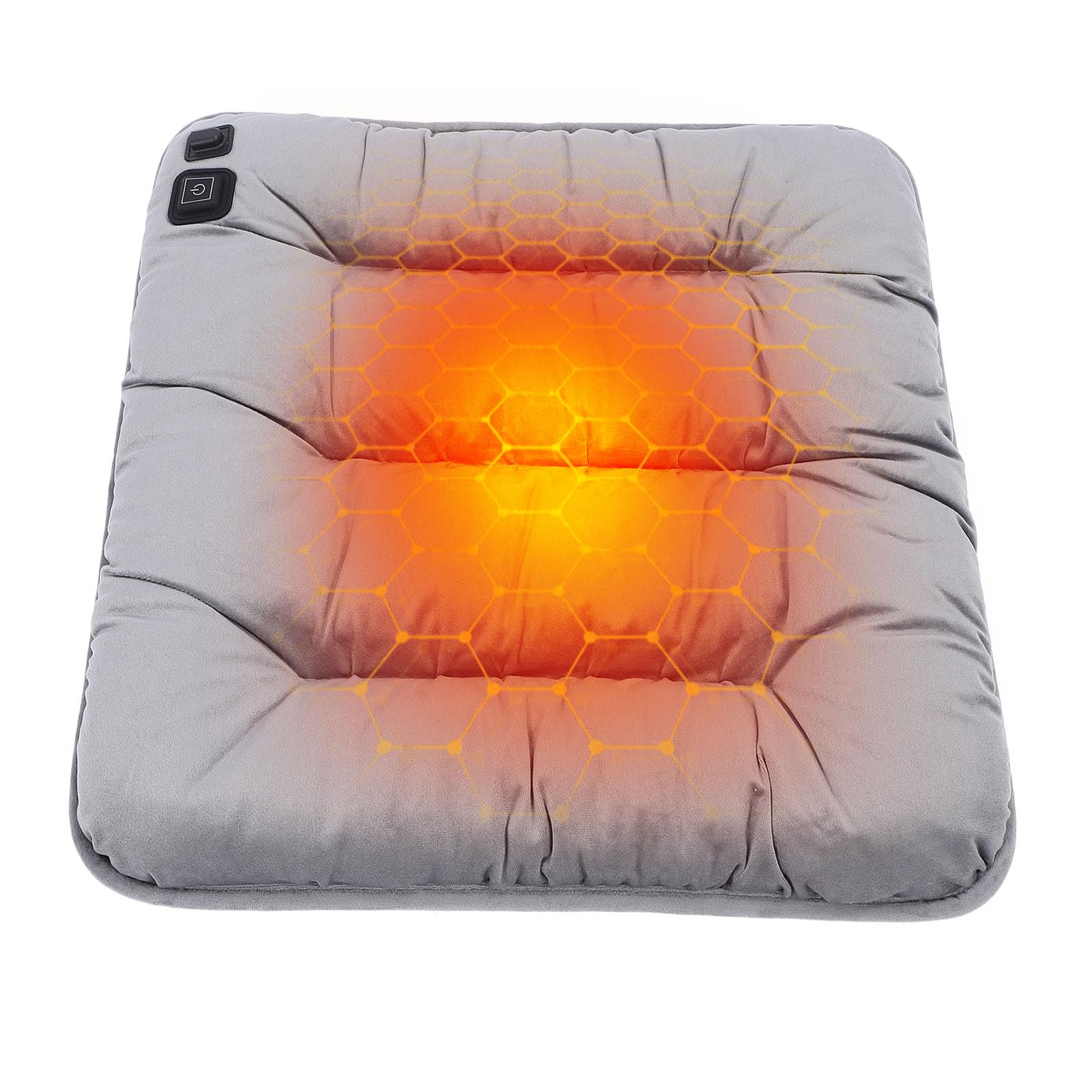 KKPLZZ Beheiztes Sitzkissen, Waschbar, USB-betrieben, 3 Stufen, Heizung, 3 Sekunden, Schnelles Aufheizen, 30 ℃ Bis 65 °C, Beheiztes Sitzkissen für Zuhause, Sofa, Büro