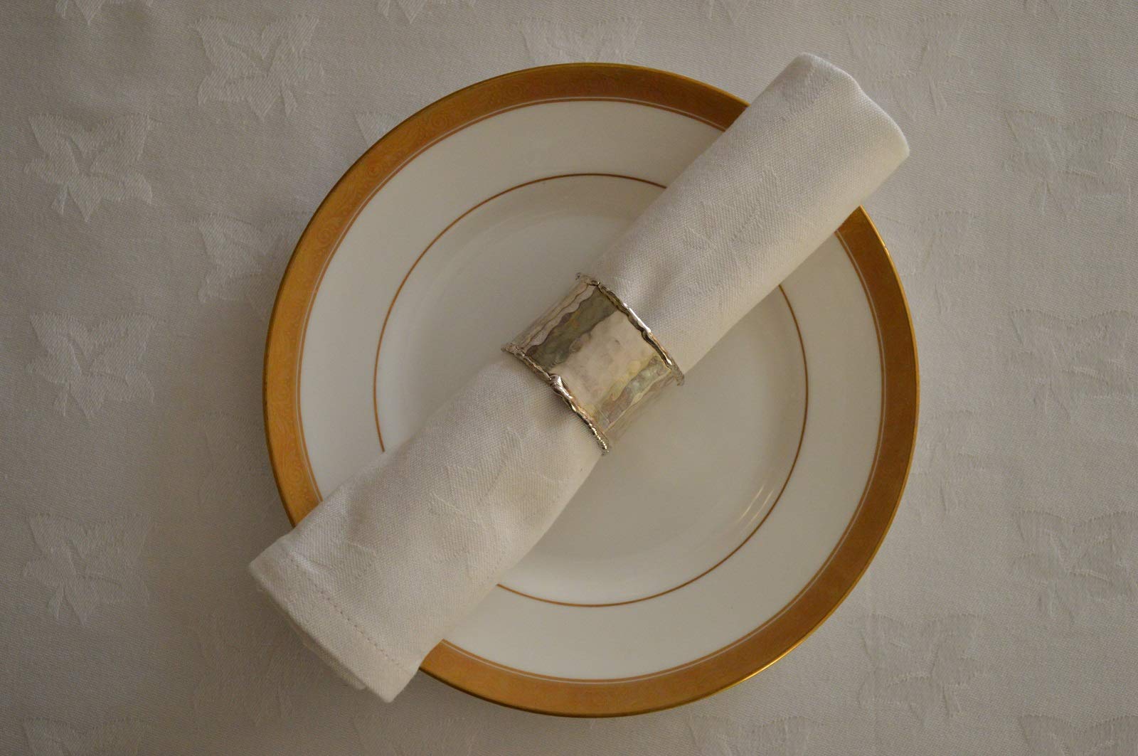 Quayside Home Napkins 100% Cotton Premium Ivyleaf White pack of 4
