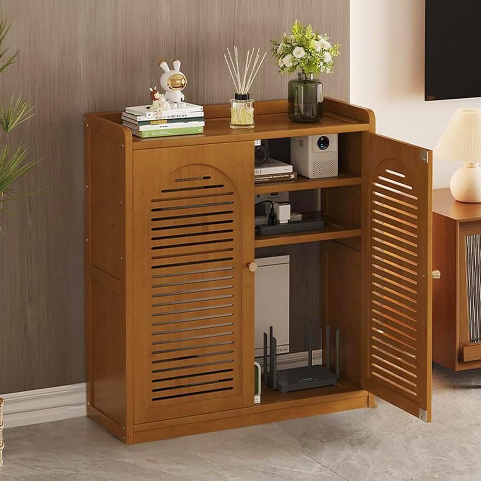 Rangement routeur WiFi ventilé : finissez-en avec le désordre des câbles