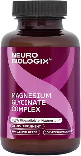 Neurobiologix Complejo de glicinato de magnesio, TRAACS Quelato de bisglicinato de magnesio para soporte muscular, nervioso y óseo, suplemento de