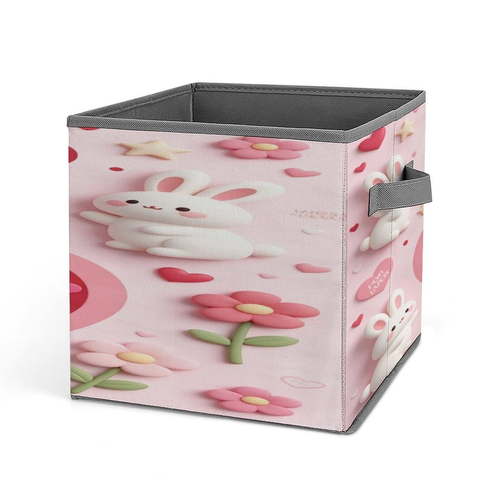 Fekiloot Style Heart Love Storage Bins Storage Baskets