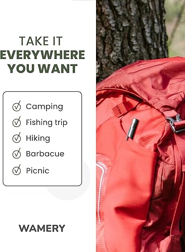 Miniatura 5 de Wamery Afilador de cuchillos dentado con varilla retráctil para afilar diamantes. Repara, restaura, pule la hoja dentada o recta. Afilador de