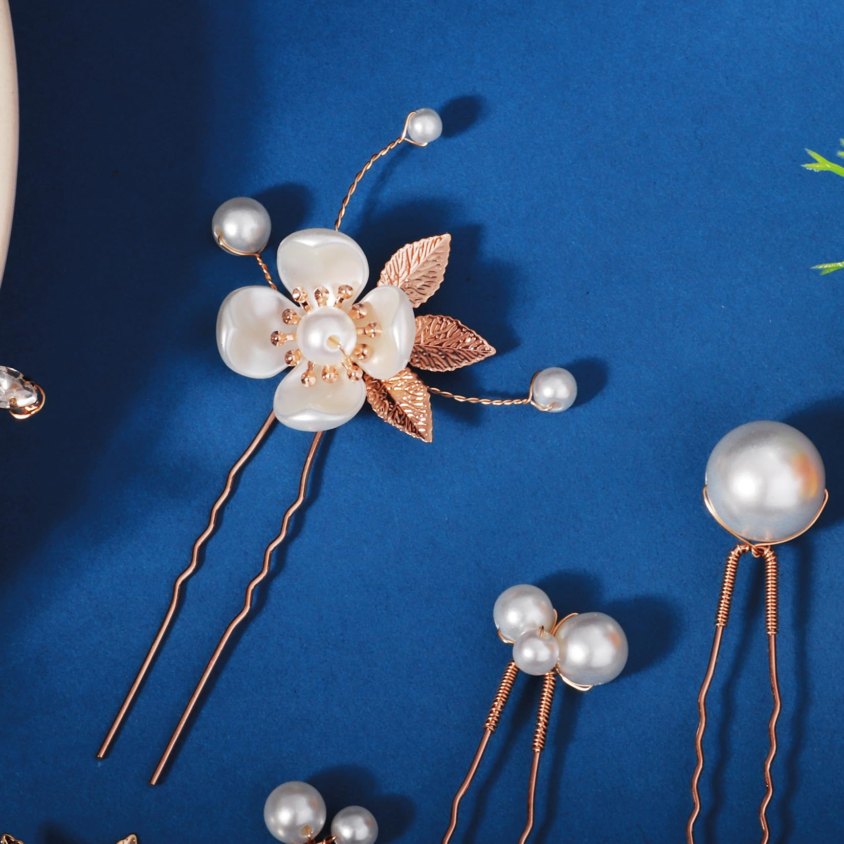 12 forcine per capelli da sposa con strass, accessori per capelli da donna, con cristalli, per damigelle d'onore