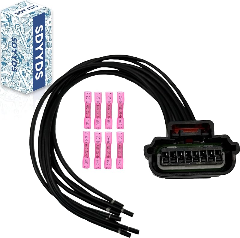 Chicote do conector do sensor MAF com 8 pinos SDYYDS – para Chevrolet, Buick, Cadillac, GMC e Nissan