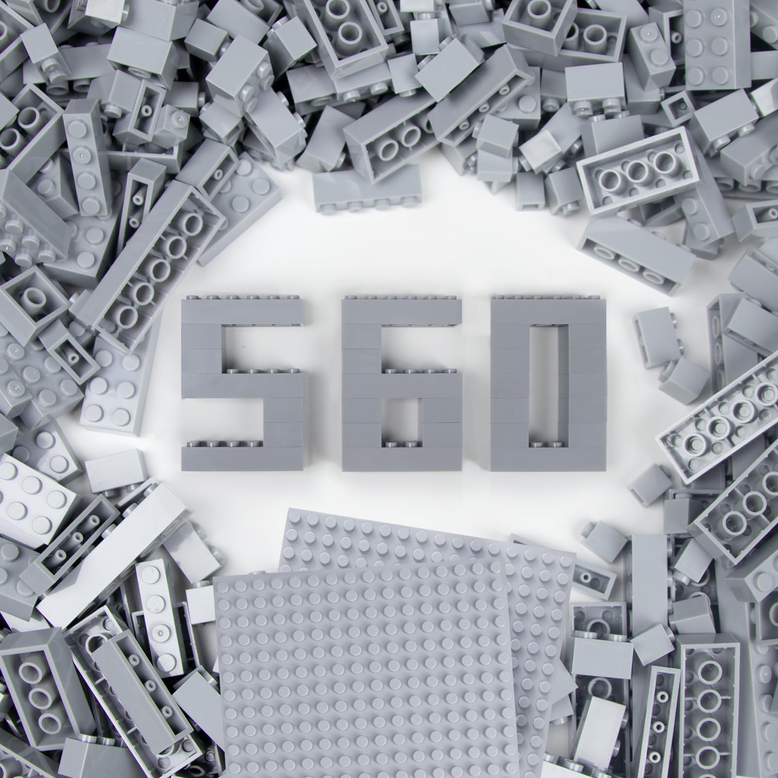 Q-Bricks Creatieve bouwset met klassieke bouwstenen, 1000-delige