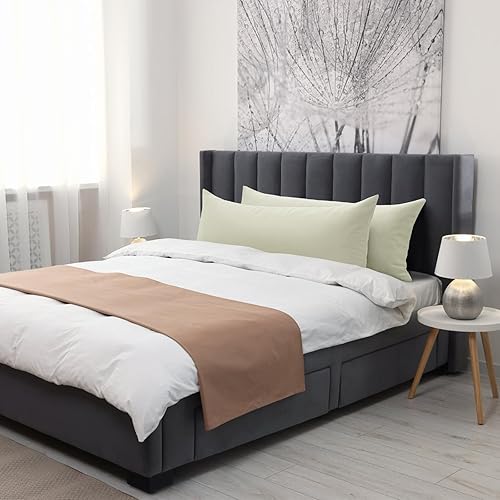 Vista 344 de Thmyo Paquete de 2 fundas de almohada cuadradas decorativas de algodón, fundas de almohada de sublimación en blanco, fundas de cojín blancas