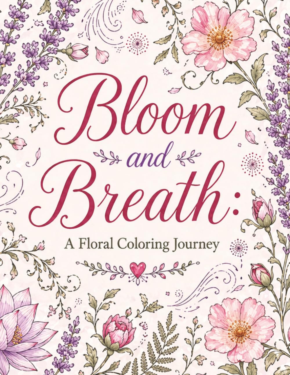 Bloom & Breathe: A Floral Coloring Journey for Calm, Creativity & Inner Peace