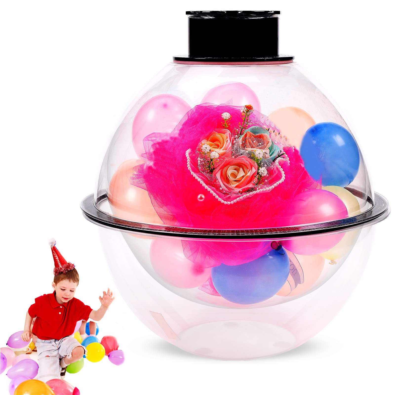 TEHONGMAI Balloon Stuffing Machine, Diameter 38cm/15 Inch Stuffer, Party Stuffing Tools Kit, Balloon Stuffer Tool, A Classy Way to Wrap Your Balloon Wrap Your Balloon Gifts