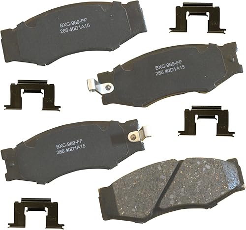 Miniatura 214 de Bendix Pastillas de freno traseras de cerámica Premium SBC1100 para Nissan Frontier 2024-2005, Xterra 2015-2005, Suzuki Equator 2012-2009