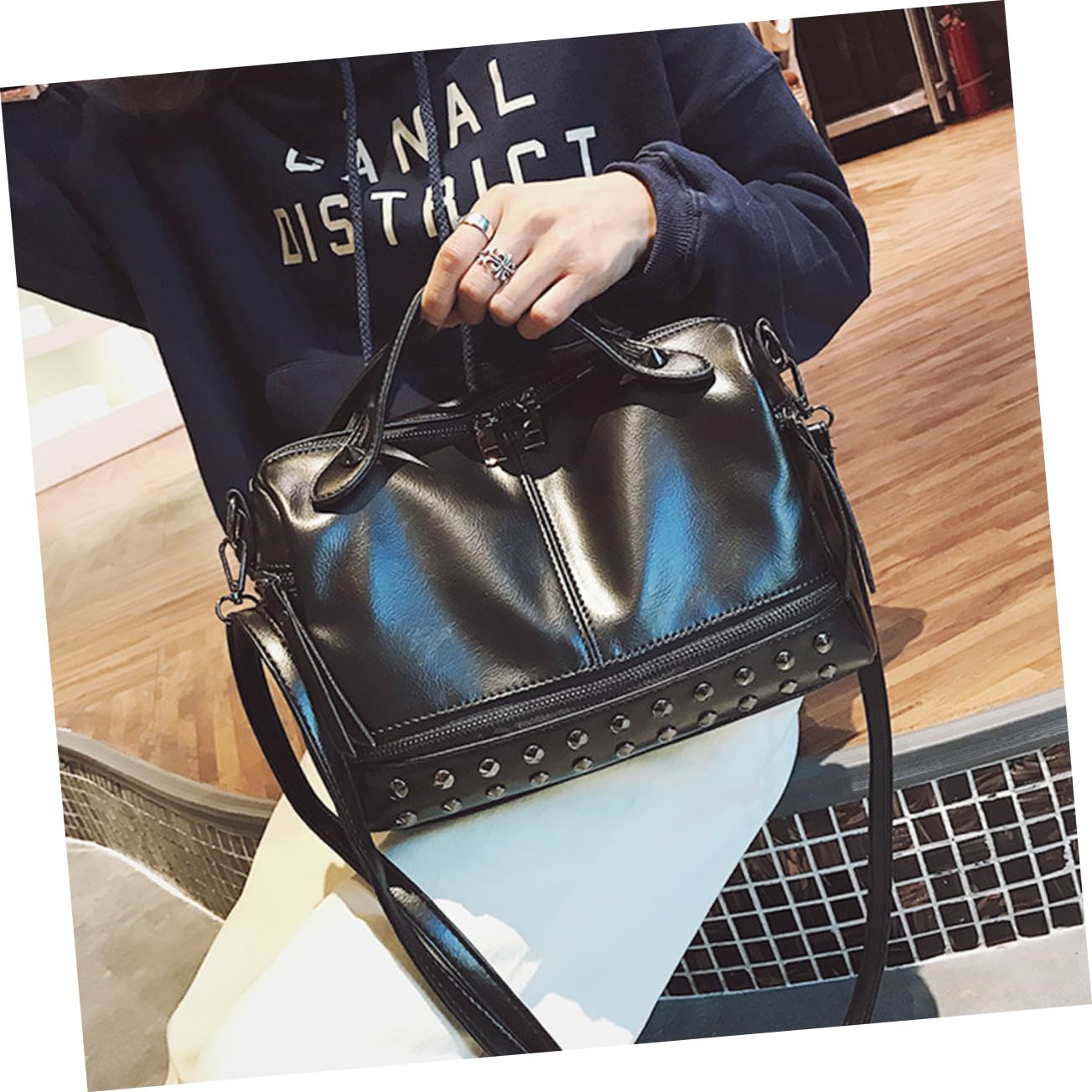Bandolera Bolso De Hombro Para Mujer Bolso Bolsa De Almacenamiento De Las Mujeres Bolso De Mano Bolsos De Mano Para Mujer Cartera Bolsos De Hombro Para Mujer Black
