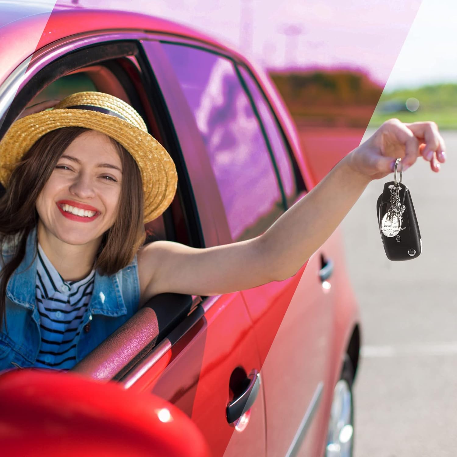 Henoyso Cheerleader Gifts Cheer Keychain Bulk Cheerleading Charm Key Chain Cheer Stuff Team Coach Gifts for Girls Women - Image 7