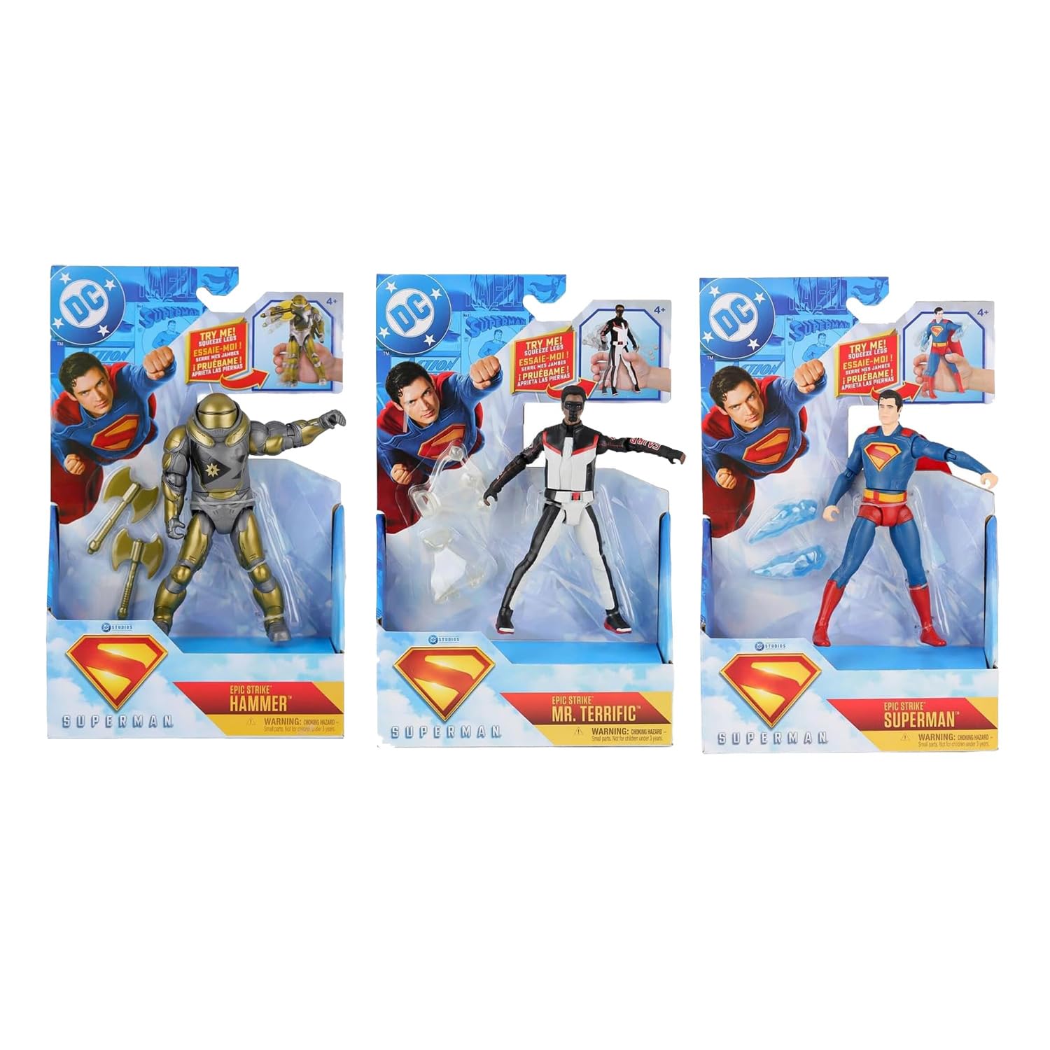 Amazon.com: DC Comics Epic Strike Superman Figure, 6 Inch Size